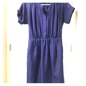 Cute purple short sleeve dress.